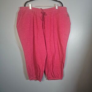 NWT Lane Bryant Women's Livi Coral Capri Jogger Sweatpants Size 22/24